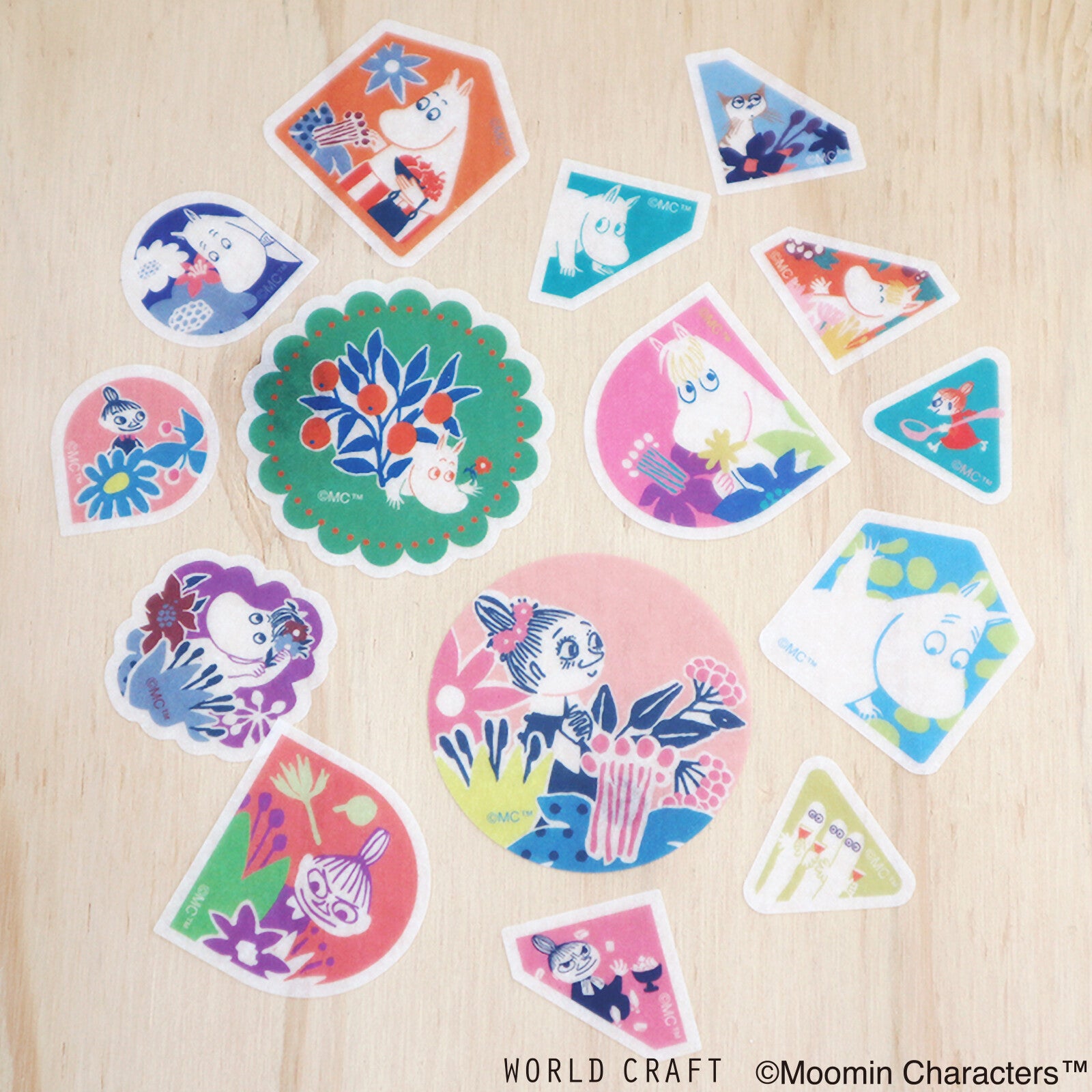 The Moomins Washi Deco Sticker Flakes Moominvalley's Forest 2
