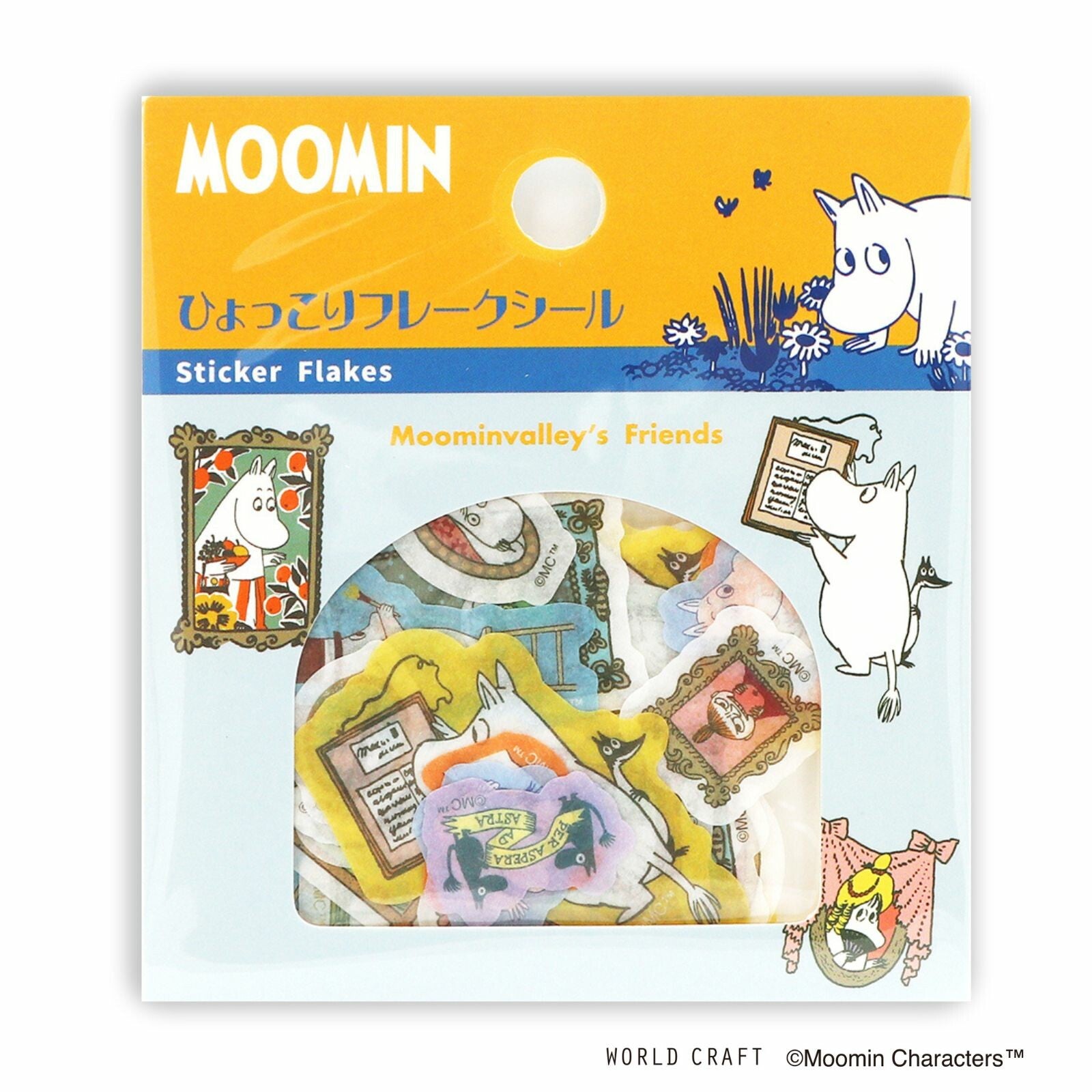 The Moomins Washi Deco Sticker Flakes Moominvalley's Friends