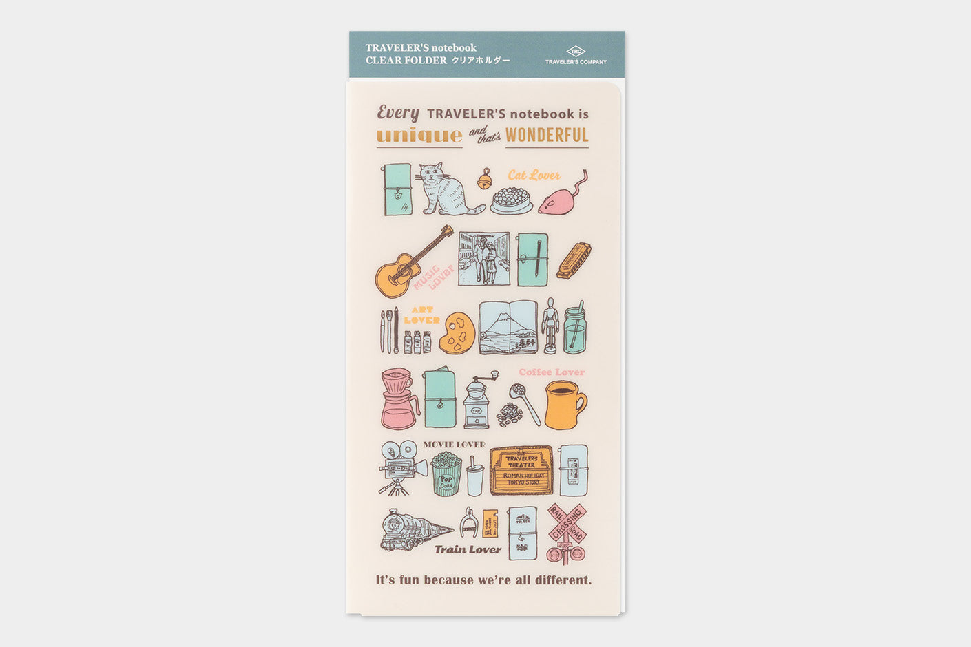Traveler's Notebook 2027 Clear Folder Regular Size