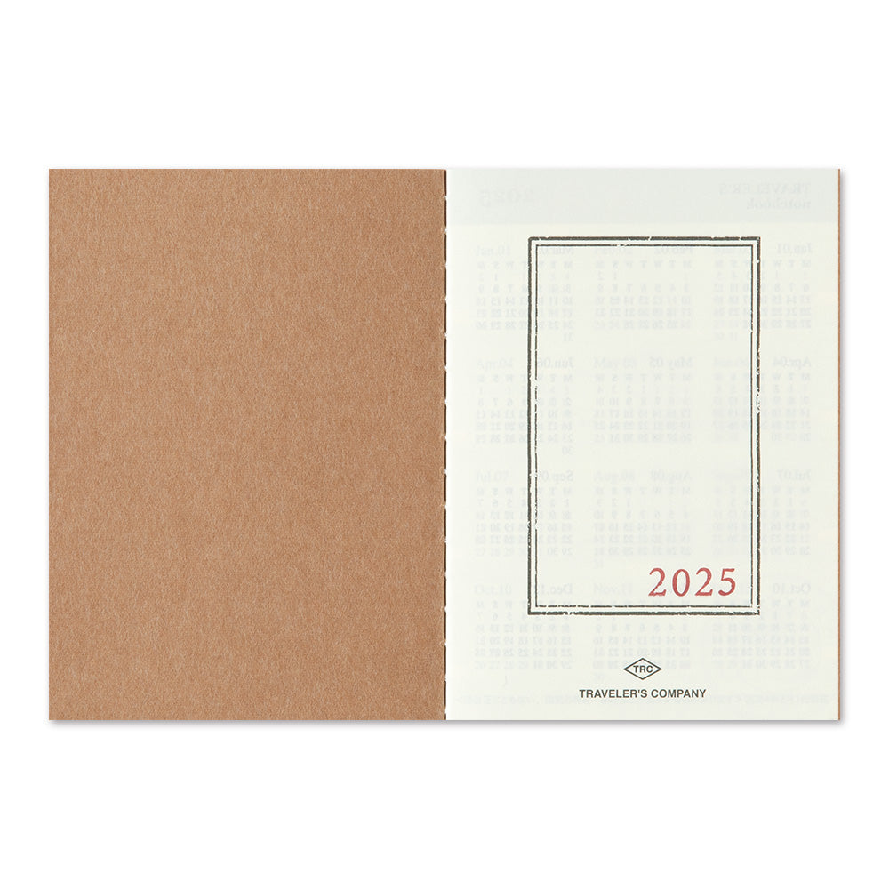 Traveler's Notebook 2025 Monthly Diary Passport Size