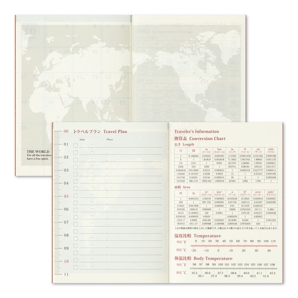 Traveler's Notebook 2025 Monthly Diary Passport Size