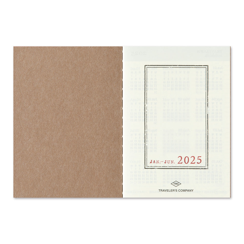 Traveler's Notebook 2025 Weekly Diary Passport Size