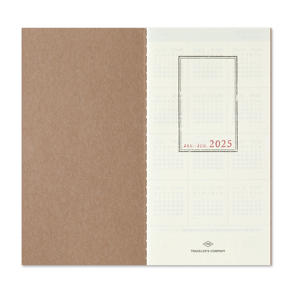 Traveler's Notebook 2025 Weekly Vertical Diary Regular Size