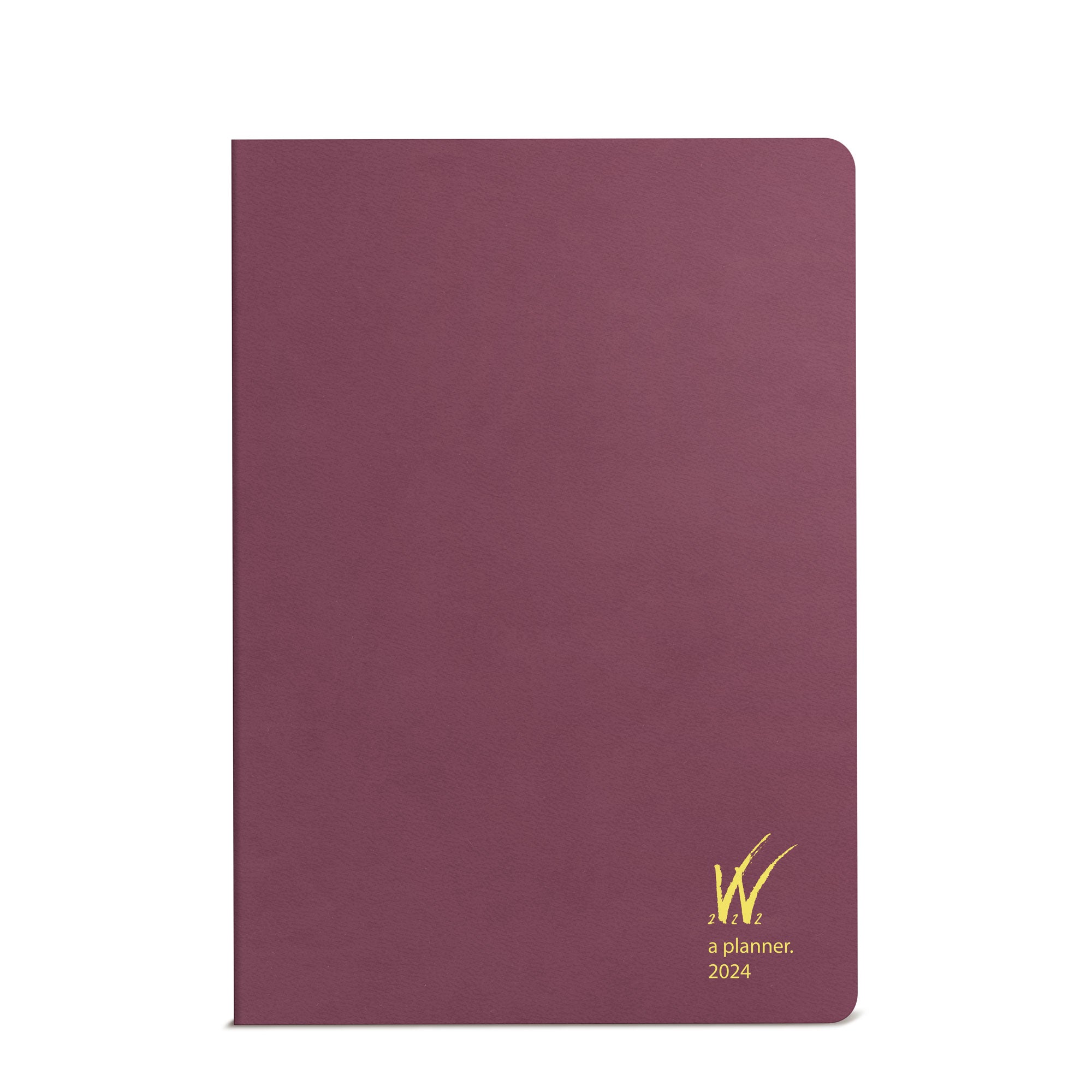 2024 A5 Weekly Planner -Wild Berry (Bordeaux)- 52gsm Tomoe River Paper (All in One Unstacked)