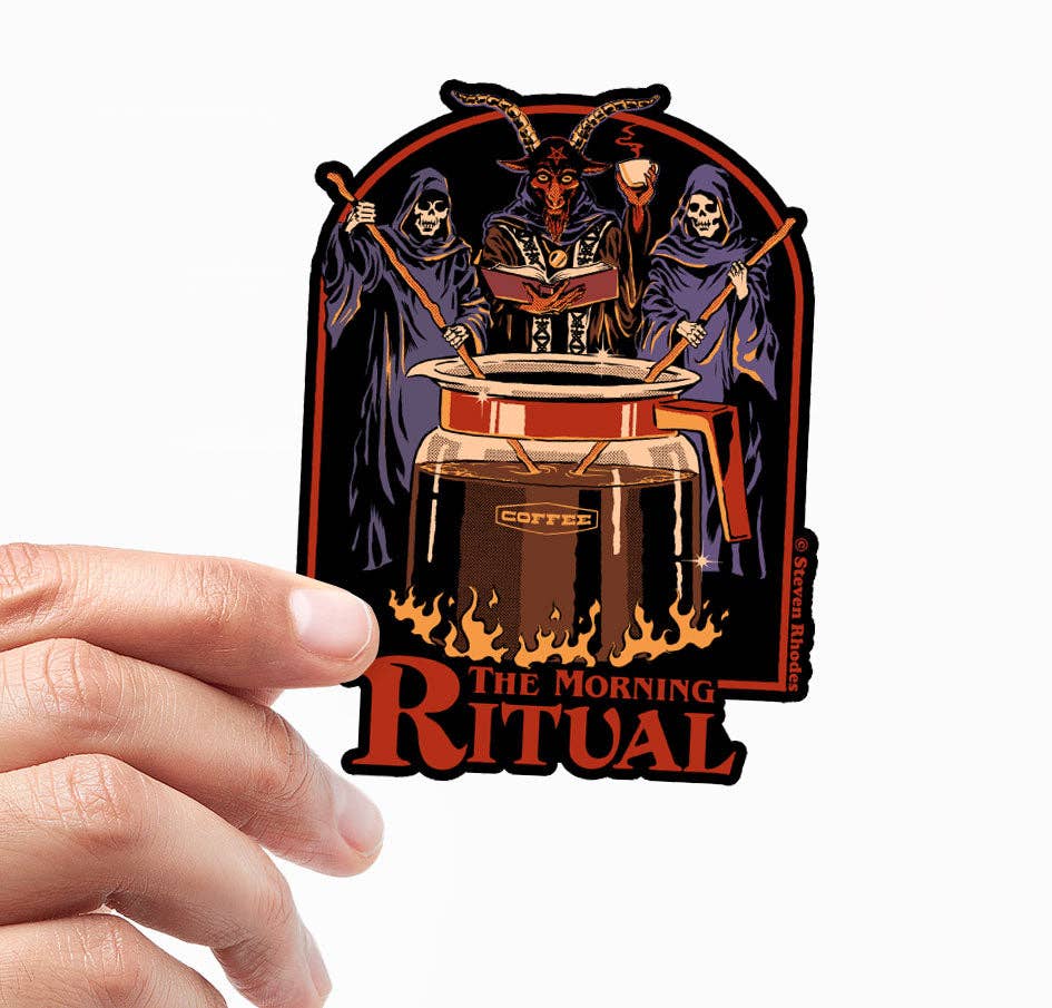 Steven Rhodes Vinyl Sticker The Morning Ritual