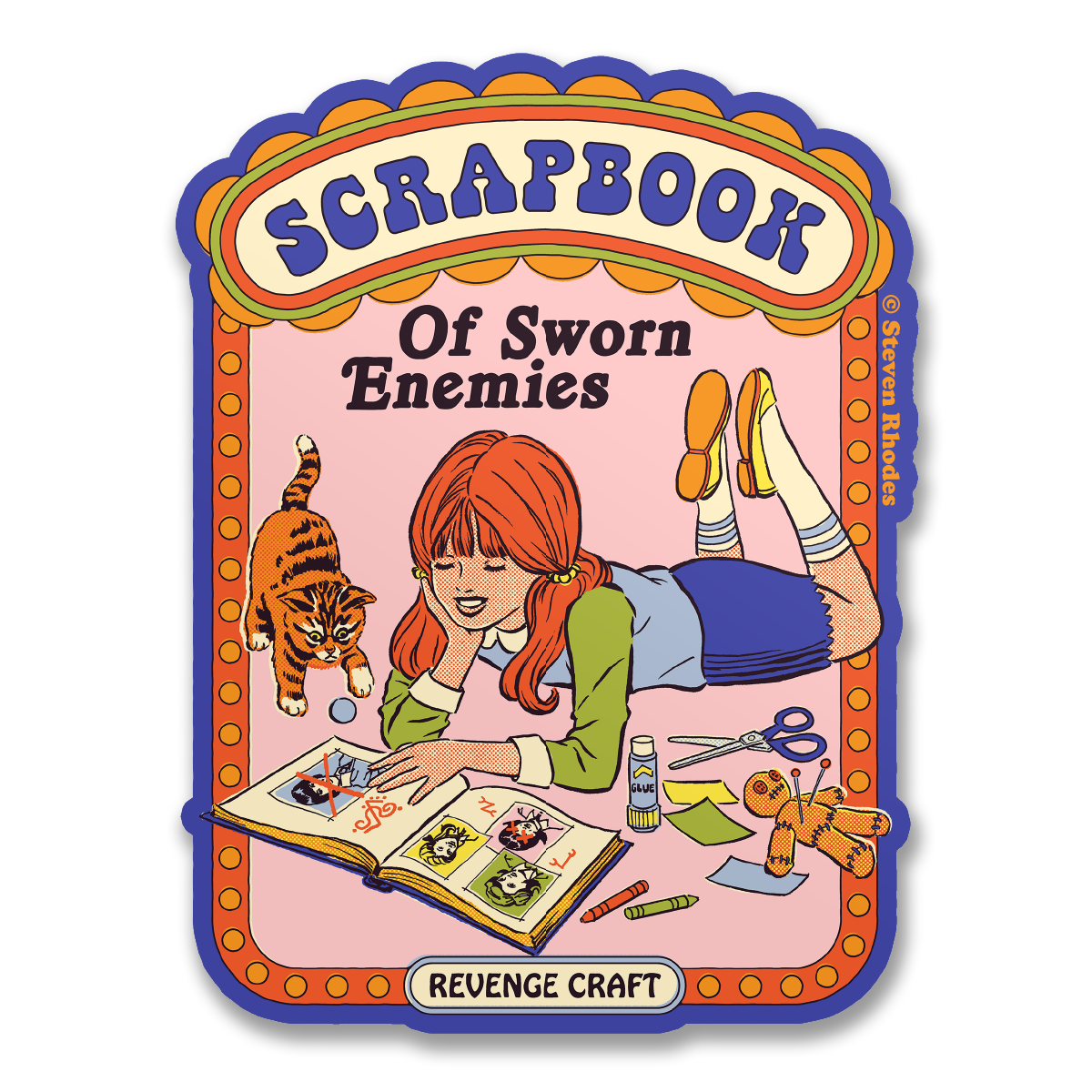 Steven Rhodes Vinyl Sticker Scrapbook of Sworn Enemies