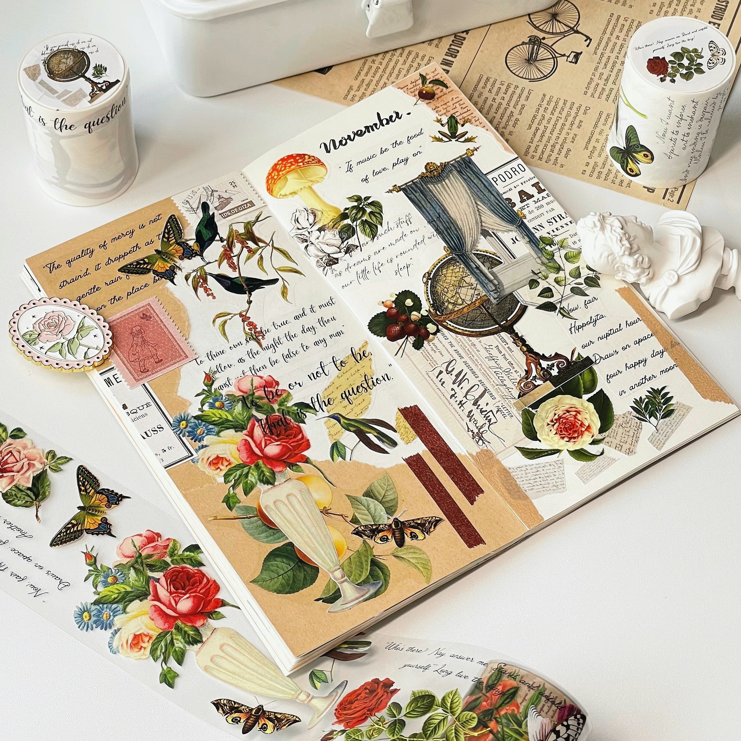 The Washi Tape Shop Romeo's Roses Wide PET -tape 60mm
