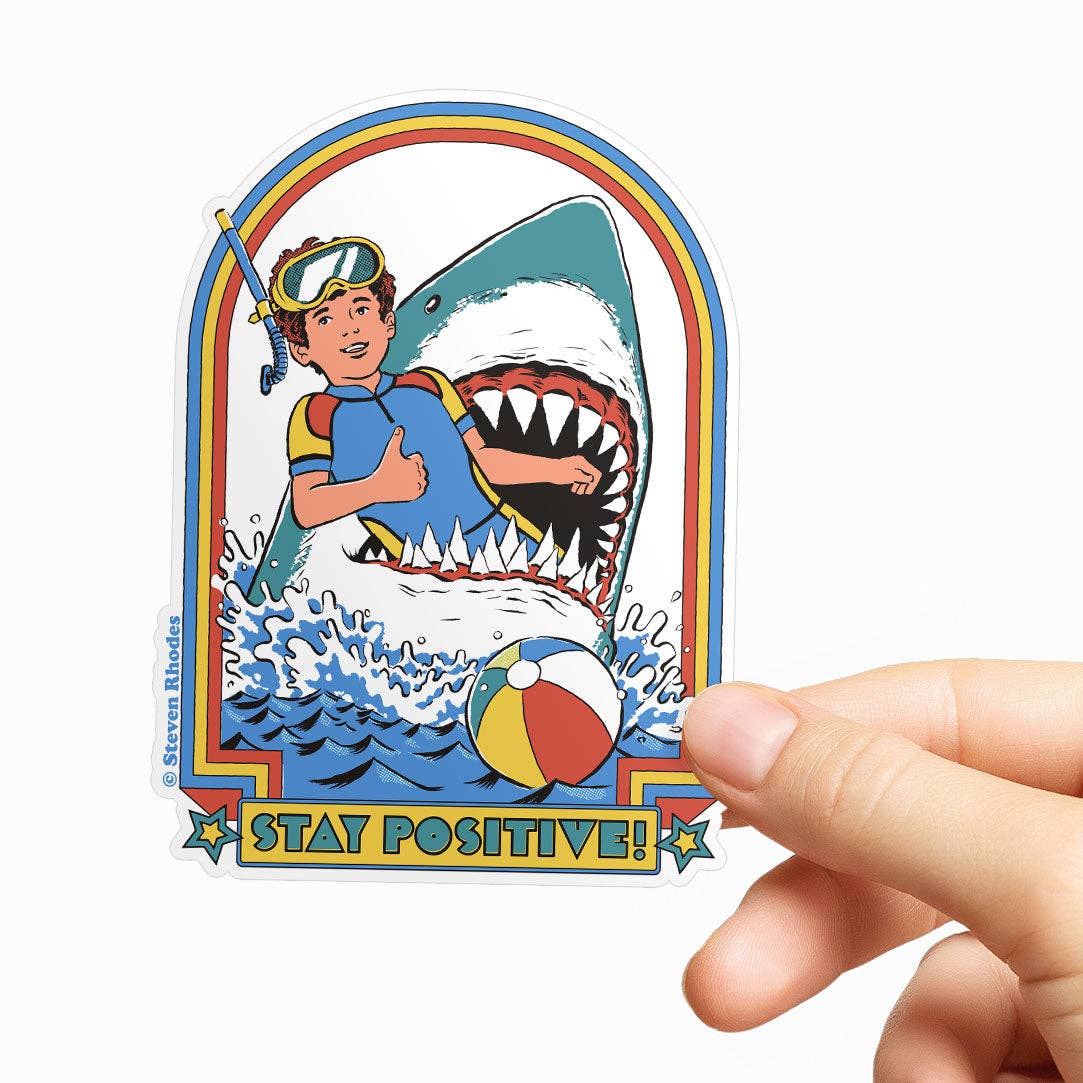 Steven Rhodes Vinyl Sticker Stay Positive