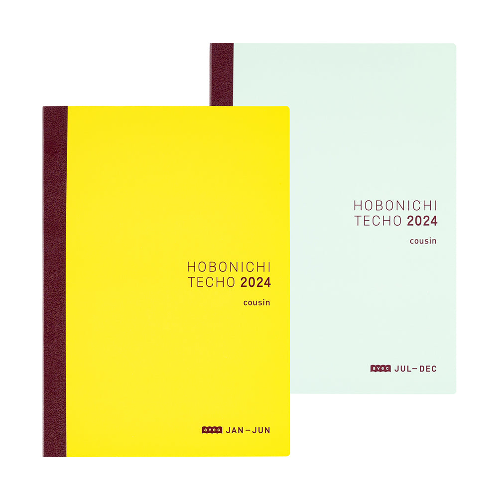 Hobonichi A5 Cousin Avec 2024 / 6-Month x 2 Book Set