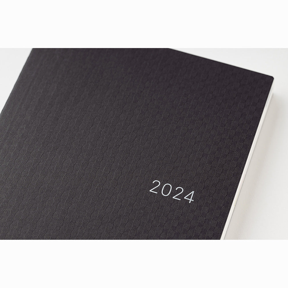 Hobonichi HON A5 2024 ENG Paper Series: Black Gingham