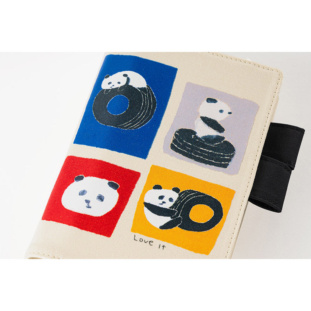 Hobonichi Jin Kitamura: Love it (Panda) [A6] COVER  Fits A6 Planner and Original