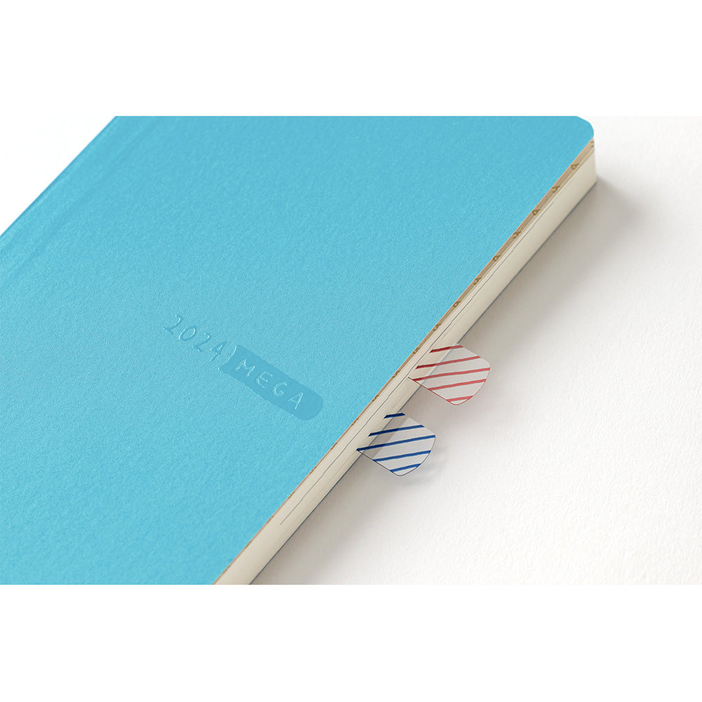 Hobonichi Mega Weeks Sneaker: Aqua Blue 2024 ENG