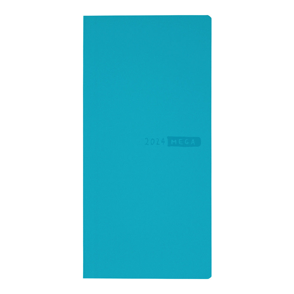 Hobonichi Mega Weeks Sneaker: Aqua Blue 2024 ENG