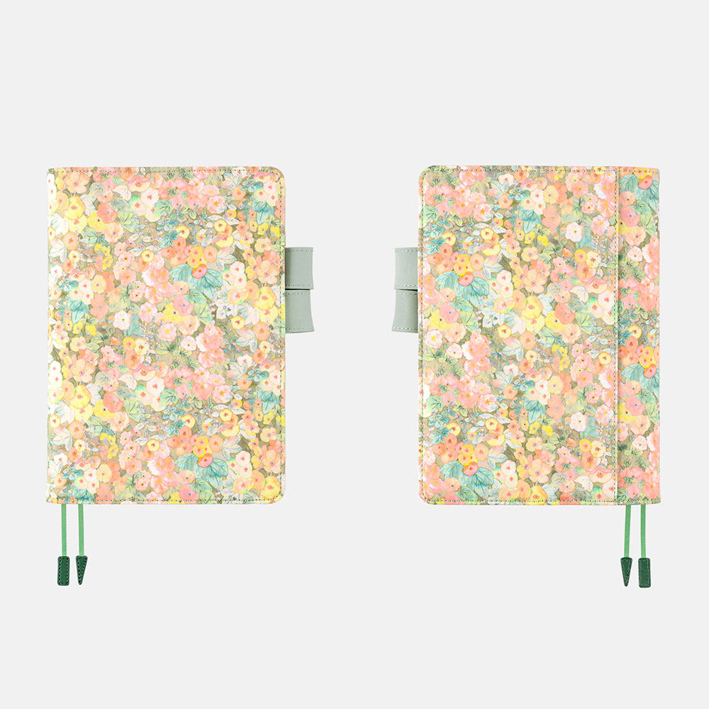 Hobonichi Liberty Fabrics: Hollyhocks (Orange) [A5] Cousin