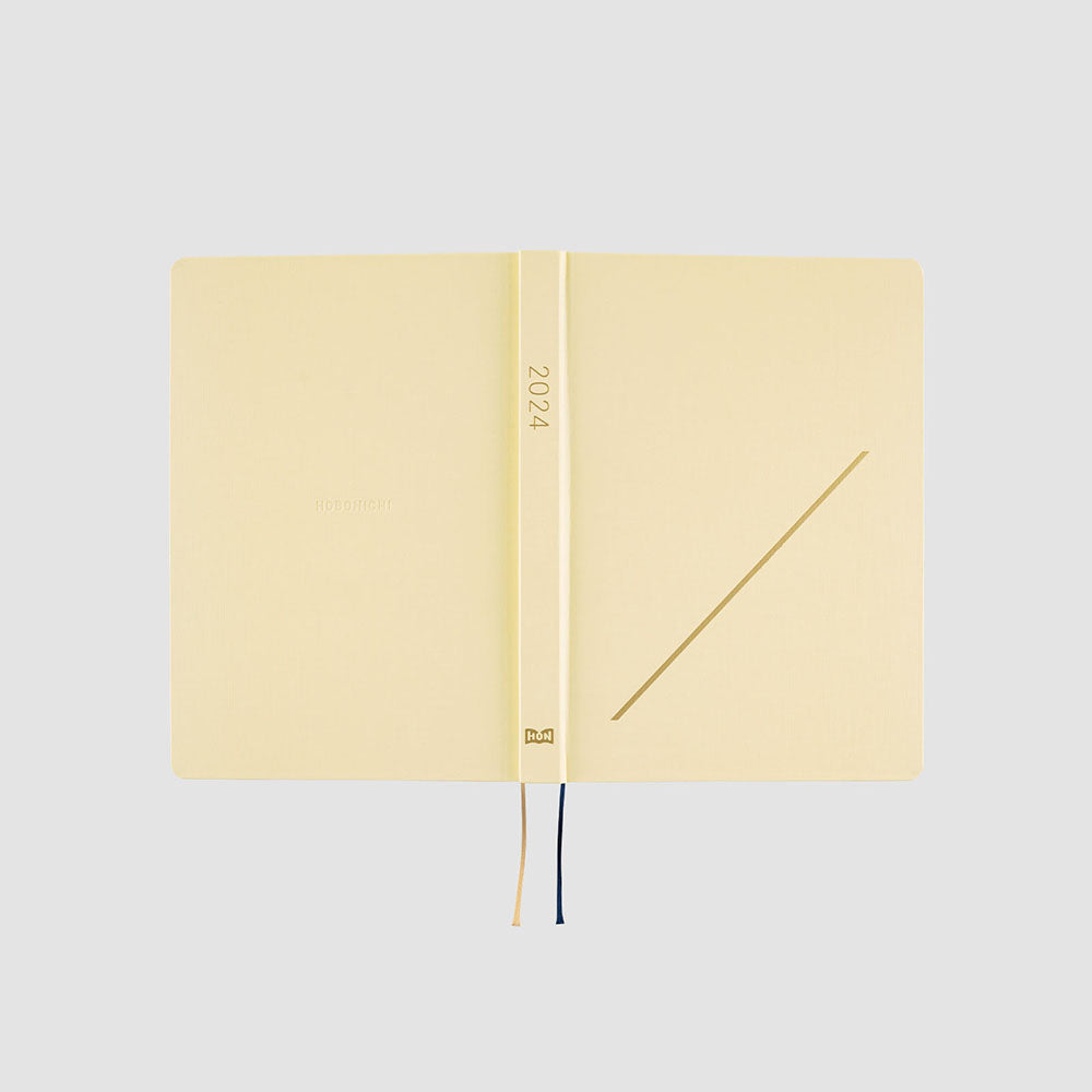 Hobonichi HON A5 2024 ENG Slash (Ivory)