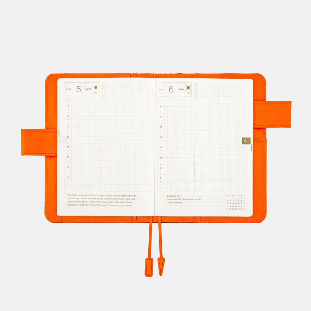 Hobonichi  A6 Sunrise Blue  Cover from the Colors series  Fits A6 Planner and Original