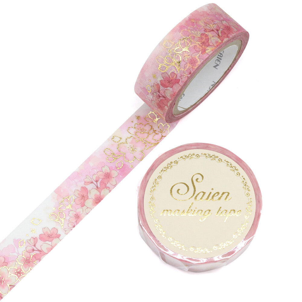 Saien Washiteippi Foil Cherry Blossom