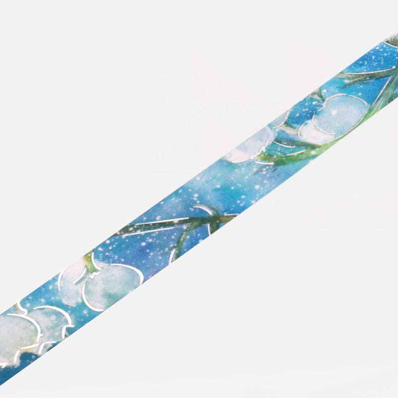 20mm Foil Washiteippi Watercolor Flower Lily of the Valley