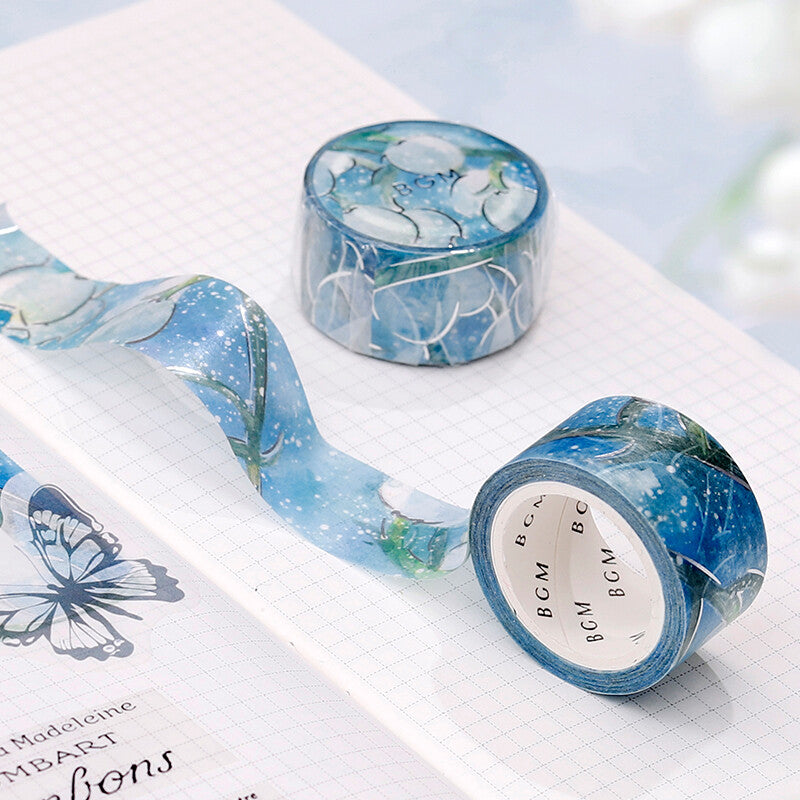 20mm Foil Washiteippi Watercolor Flower Lily of the Valley