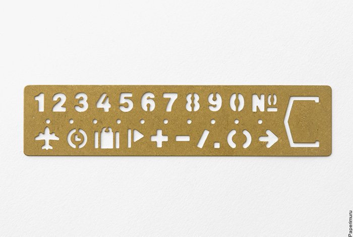 TRAVELER'S COMPANY BRASS - Bookmark Numbers