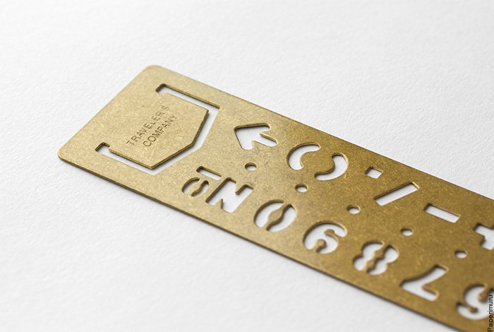 TRAVELER'S COMPANY BRASS - Bookmark Numbers