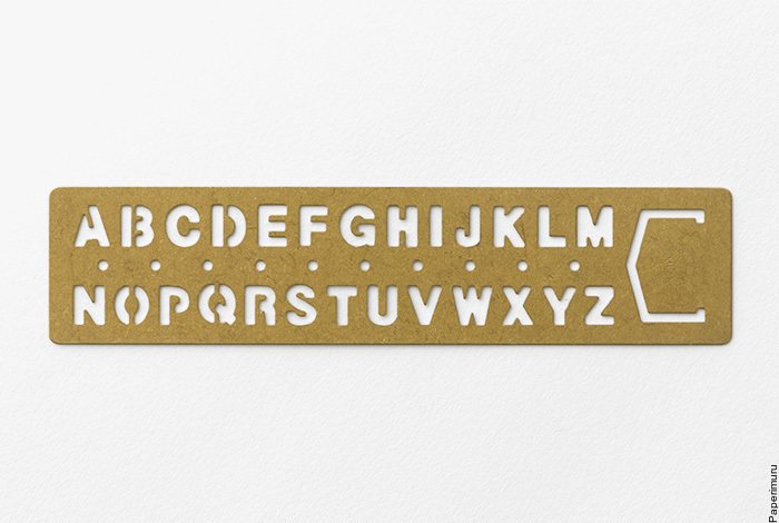 TRAVELER'S COMPANY BRASS - Bookmark Alphabet