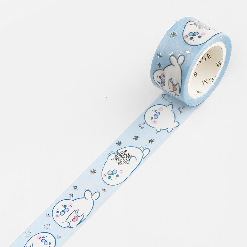 20mm Foil Washiteippi Cute Seal