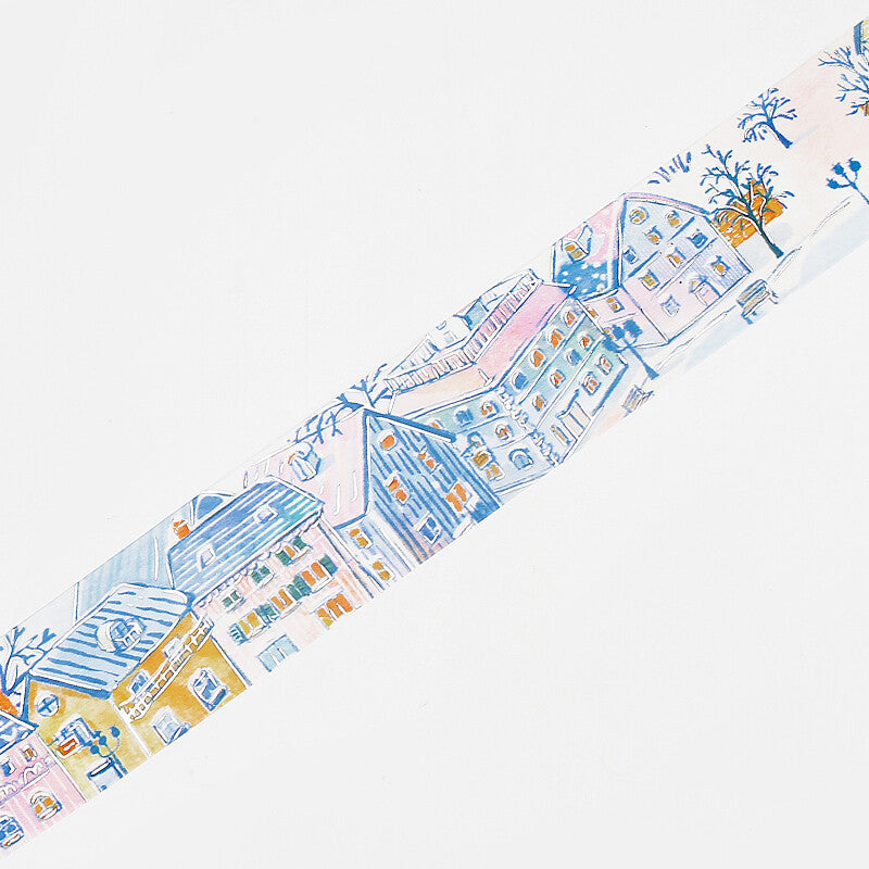 30mm Foil Washiteippi Winter City