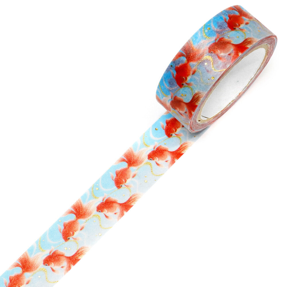 Kimono Washiteippi Foil Red Goldfish