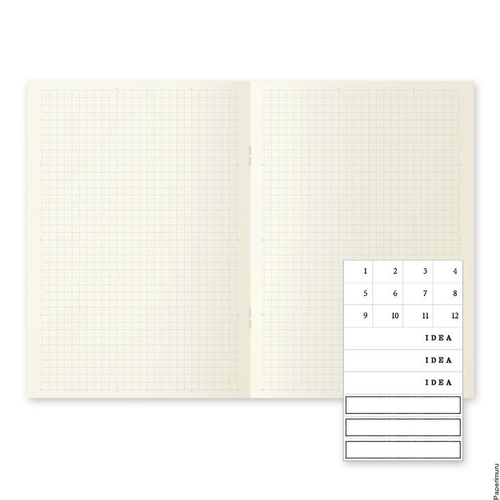 Midori MD Notebook Light A5 Grid 3pack