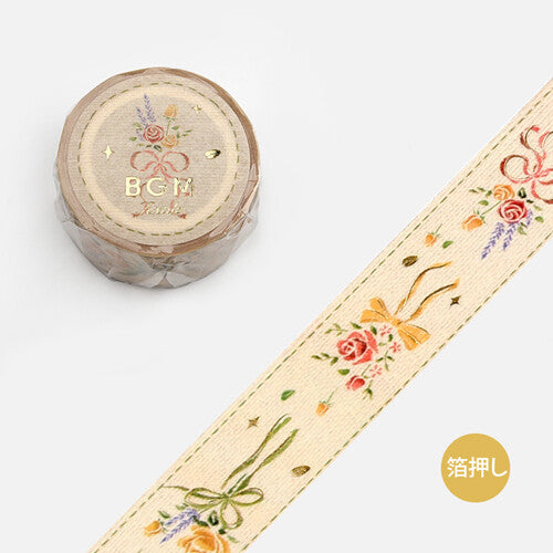 20mm Foil Washitape Embroidery Ribbon Bouquet