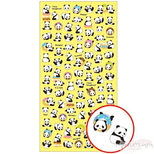 Doughnut Panda Stickers
