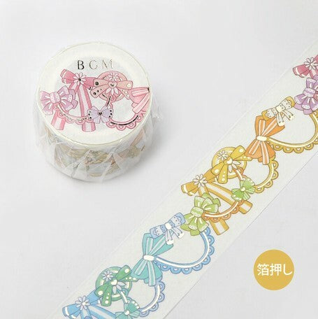 30mm Foil Washiteippi Lace Ribbon