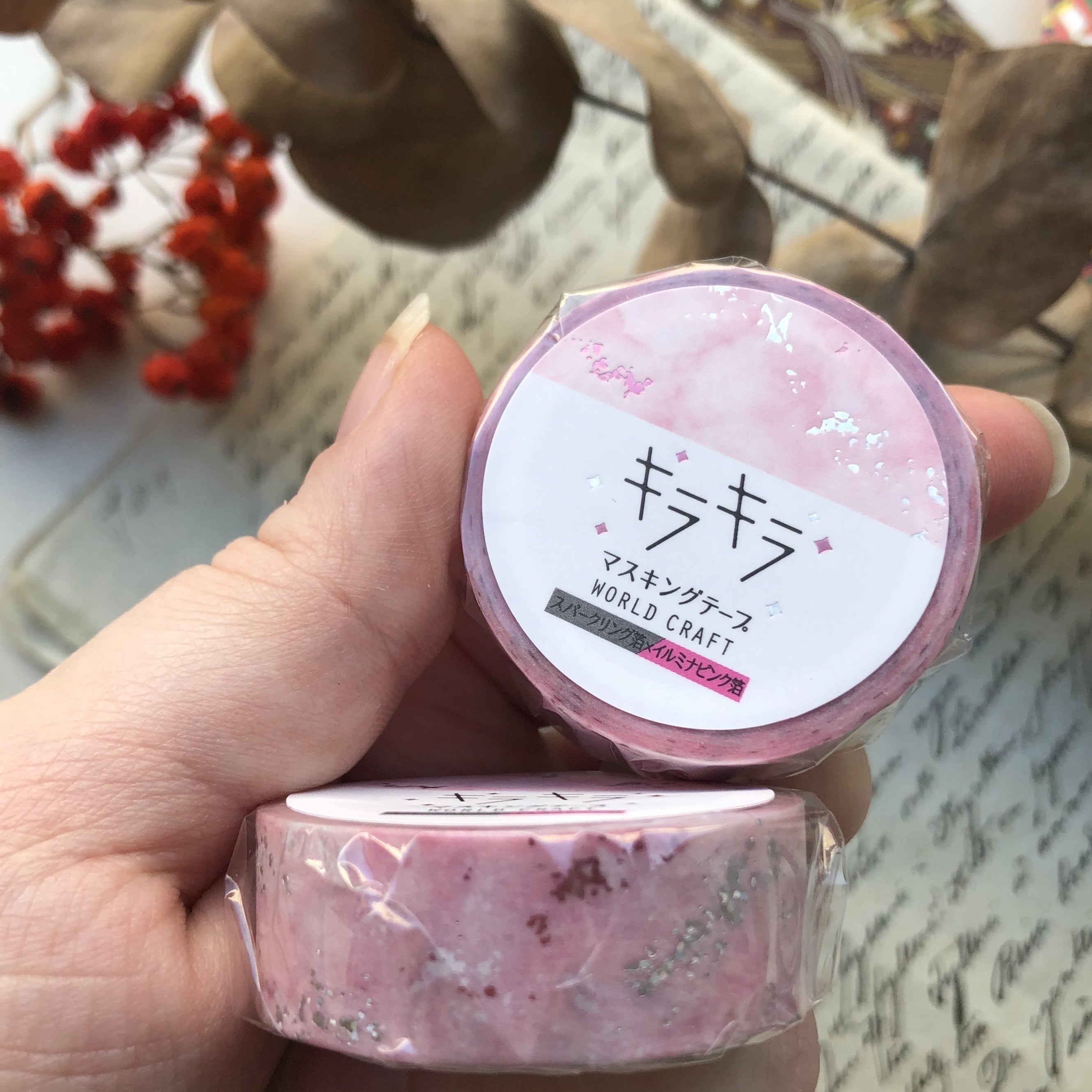 Washiteippi Pink Marble Foil