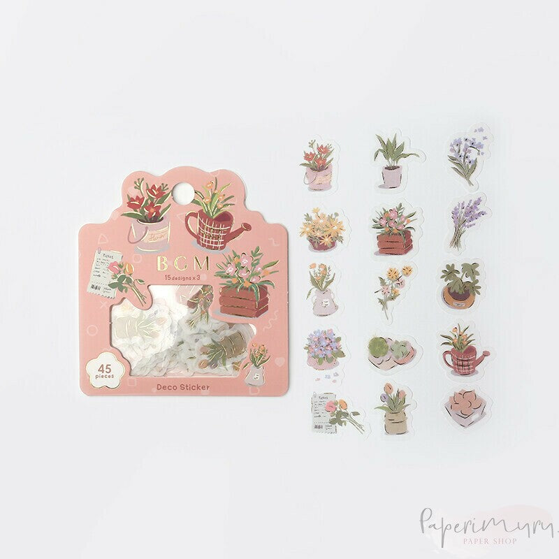 Washi Sticker Flakes Flower Shop