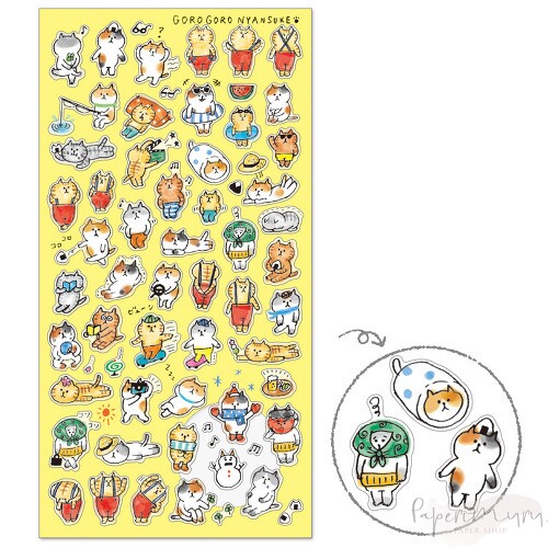 Nyansuke Cats Masking Stickers