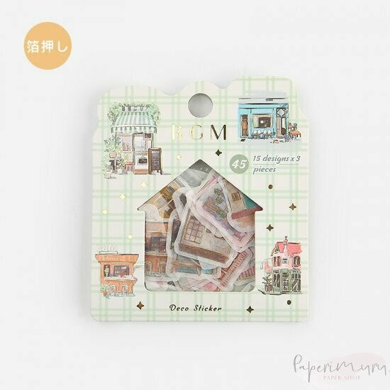 Washi Sticker Cool Cafes Foil