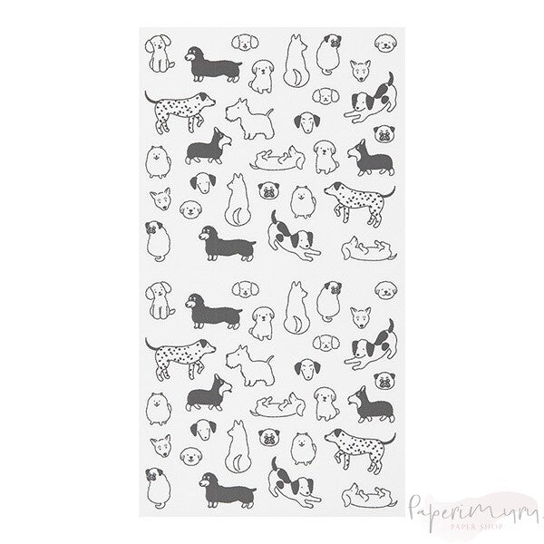 Diary Sticker Chat Dogs