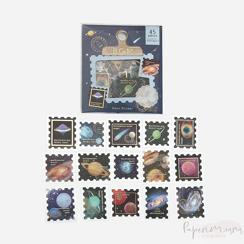 Washi Deco Sticker Flakes Stamp Universe