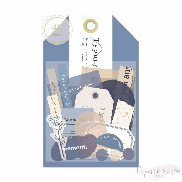 Typory Sticker Set Navy