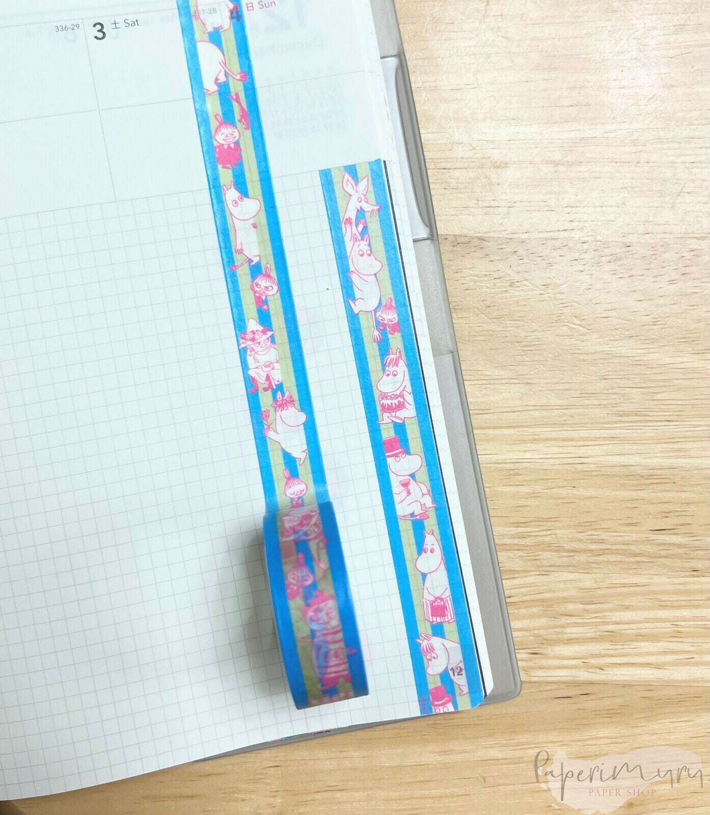 Washiteippi Muumi Border Blue