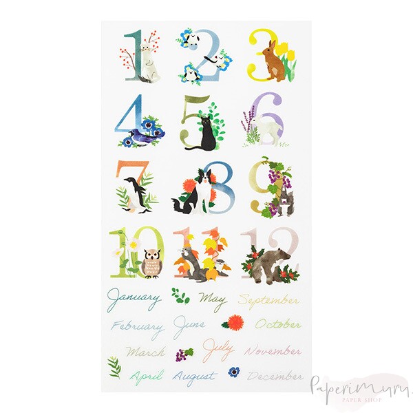 Transfer Sticker Monthly
