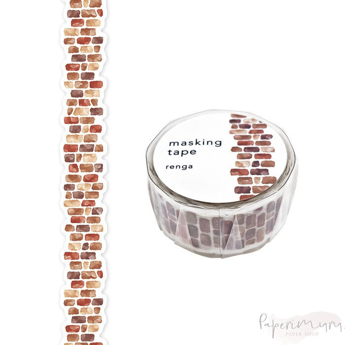 Washitape Brown Tiles Die-Cut