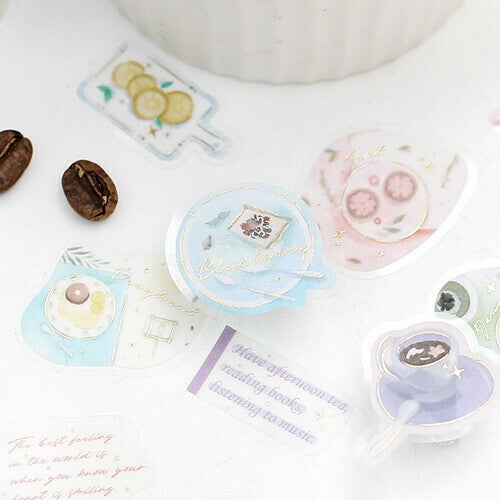 BGM Planner Sticker Flakes Lifestyle Afternoon Tea