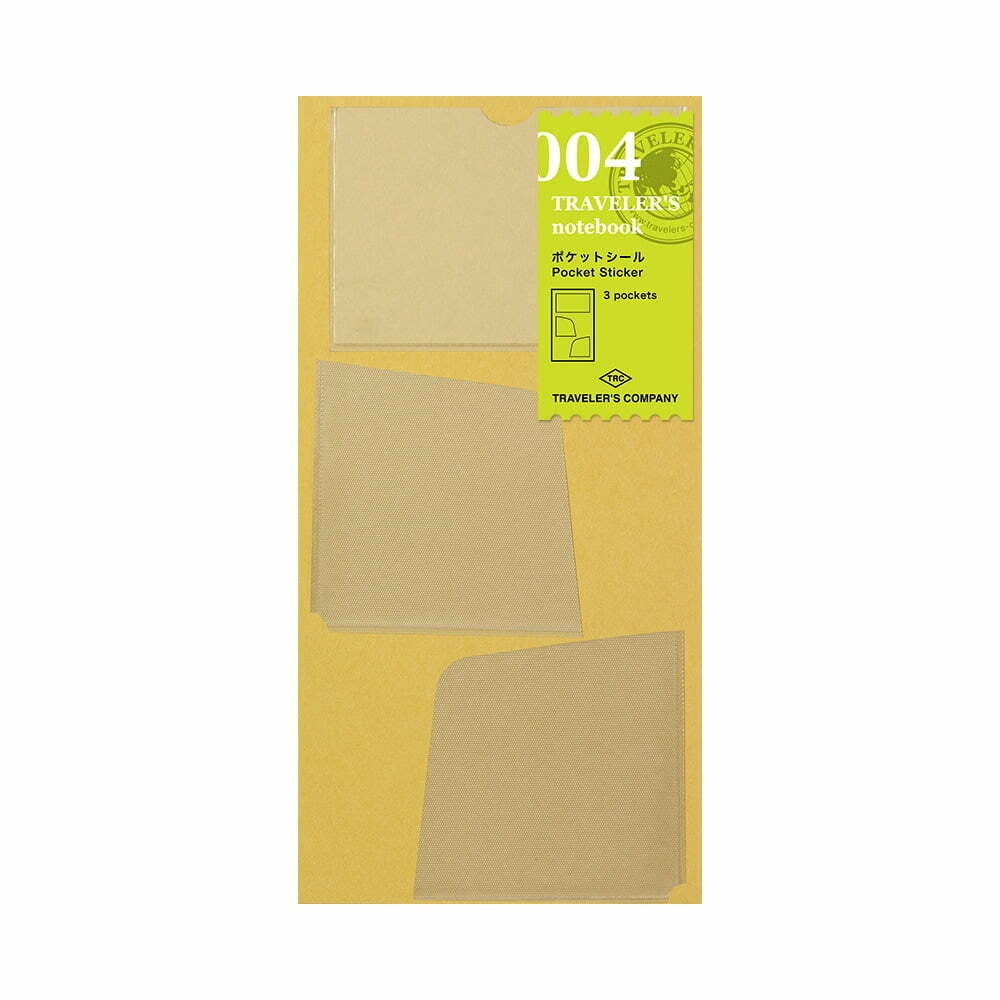 Traveler's Notebook 004 Pocket Sticker (regular and passport)