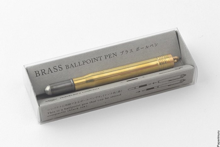 TRAVELER'S COMPANY Brass Ballpoint Pen Solid Brass