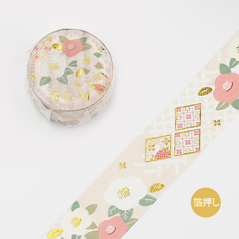 20mm Foil Washiteippi Japanese Camellia Flower