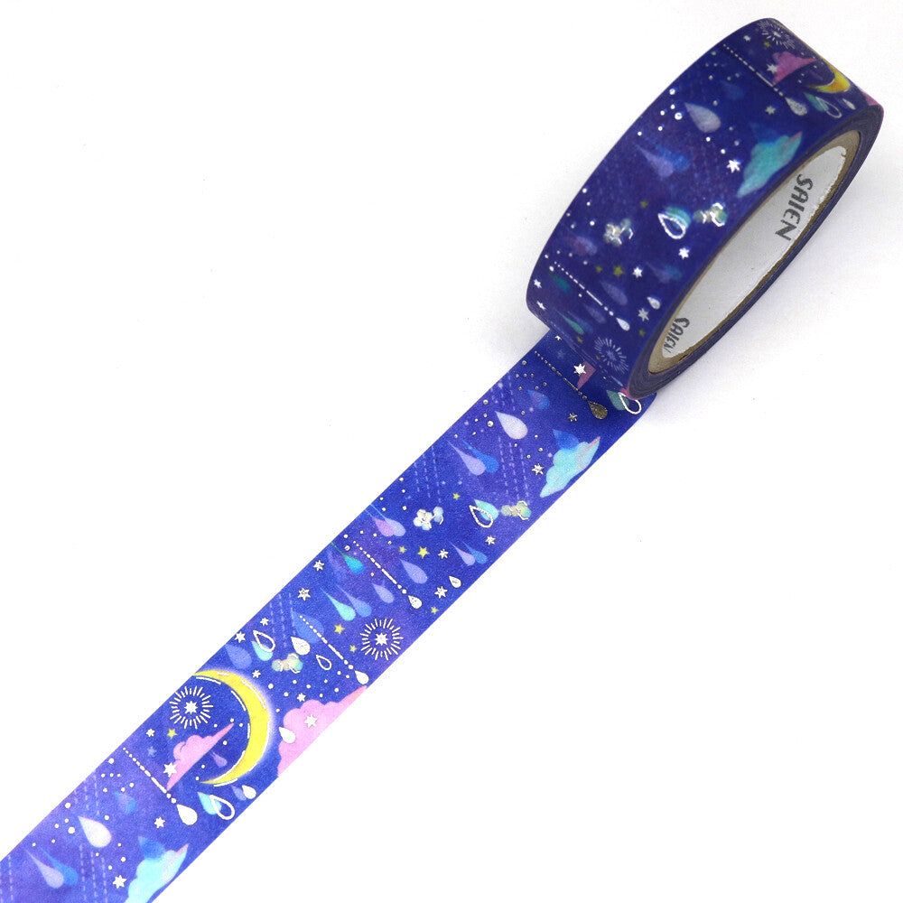 Saien Washiteippi Foil Moonlit Night Drops