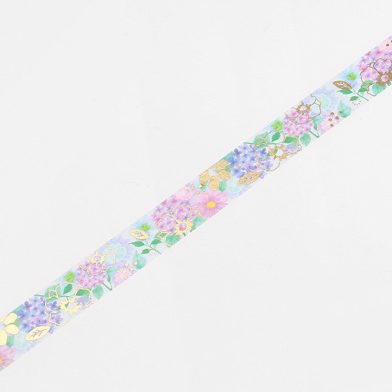 20mm Foil Washitape Flower Melody Hydrangea