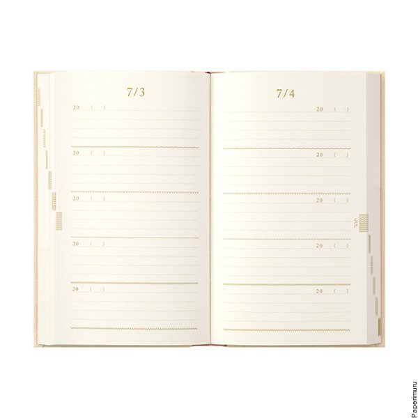 Midori 5 Year Diary - Embroidery Colorful 2